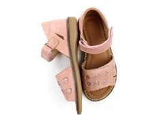 Arauto RAP sandal pink eco med glimmerhjerter